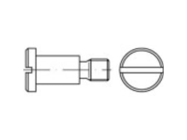 TOOLCRAFT 1063137 Skruer med fladt hoved M8 12 mm Kærv DIN 923 Rustfrit stål 100 stk
