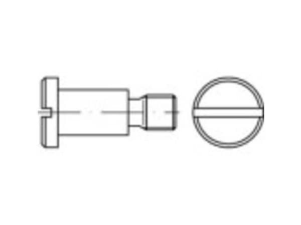 TOOLCRAFT 1063137 Skruer med fladt hoved M8 12 mm Kærv DIN 923 Rustfrit stål 100 stk