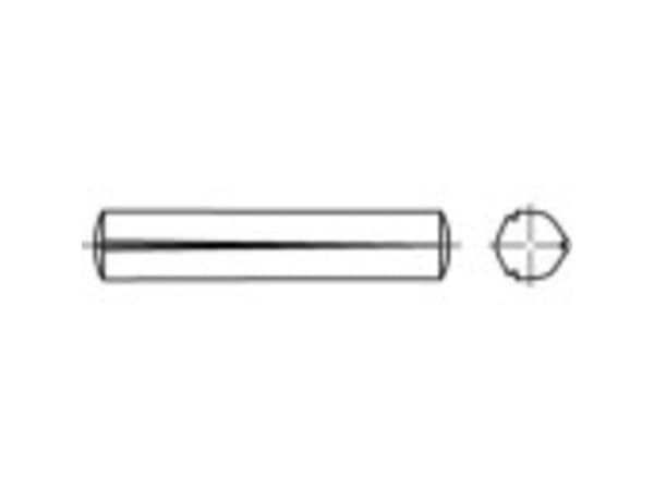 TOOLCRAFT 1066726 Spik (Ø x L) 6 mm x 45 mm Rostfritt stål A1 100 st