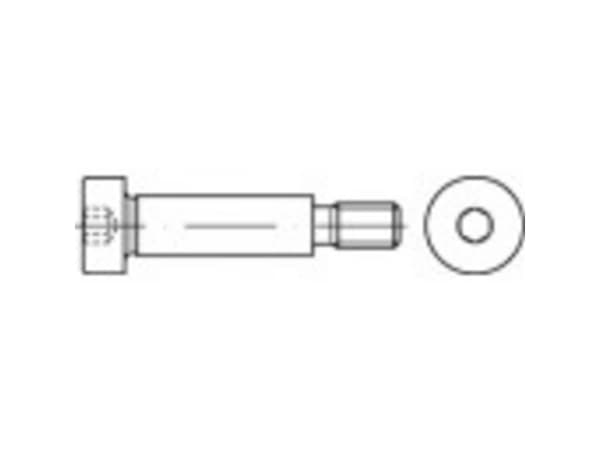TOOLCRAFT 1067809 Kraveskruer M10 25 mm Indvendig sekskant Rustfrit stål A2 50 stk