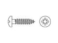 Miniatyrbild 3 av 3: TOOLCRAFT 1069693 Halvrunda skruvar 4,5 mm 30 mm Korsklipp Pozidriv 88096 Rostfritt stål A2 1000 st