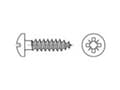 Miniatyrbild 2 av 3: TOOLCRAFT 1069693 Halvrunda skruvar 4,5 mm 30 mm Korsklipp Pozidriv 88096 Rostfritt stål A2 1000 st
