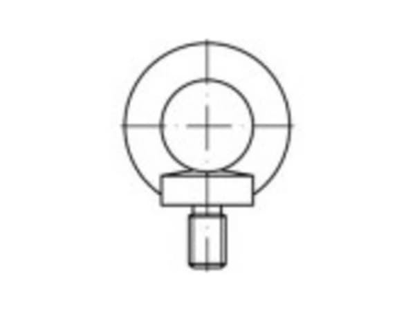TOOLCRAFT 109346 Ringskruer M36 DIN 580 Stål 1 stk
