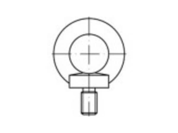 TOOLCRAFT 109346 Ringskruer M36 DIN 580 Stål 1 stk