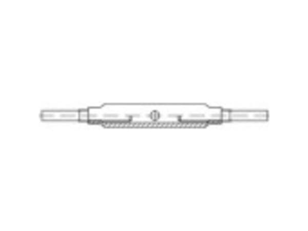 TOOLCRAFT 136574 Trådstrammer med 2 svejseender M30 Stål Galvaniseret DIN 1478 1 stk