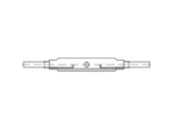 TOOLCRAFT 136574 Trådstrammer med 2 svejseender M30 Stål Galvaniseret DIN 1478 1 stk