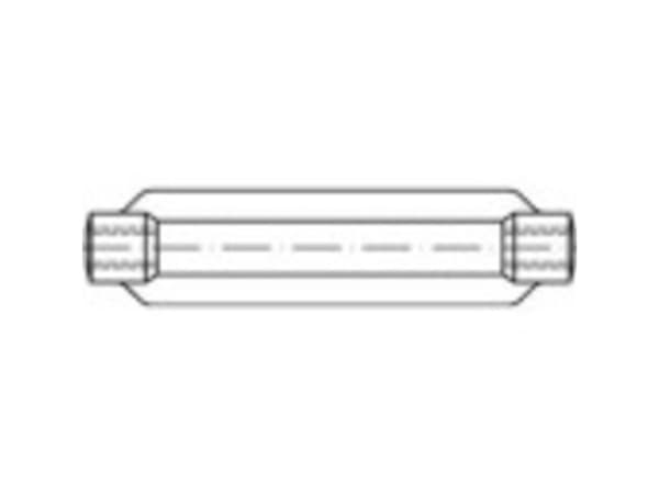 TOOLCRAFT 136589 Kiristin M24 Teräs Galvanoitu DIN 1480 1 kpl
