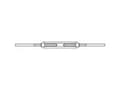 Miniatyrbilde 2 av 3: TOOLCRAFT 136603 Trådstrammer med 2 svejseender M42 Stål Galvaniseret DIN 1480 1 stk