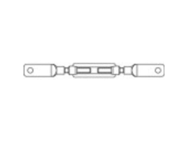 TOOLCRAFT 136630 Spændelåsstrammer M16 Stål Galvaniseret DIN 1480 1 stk