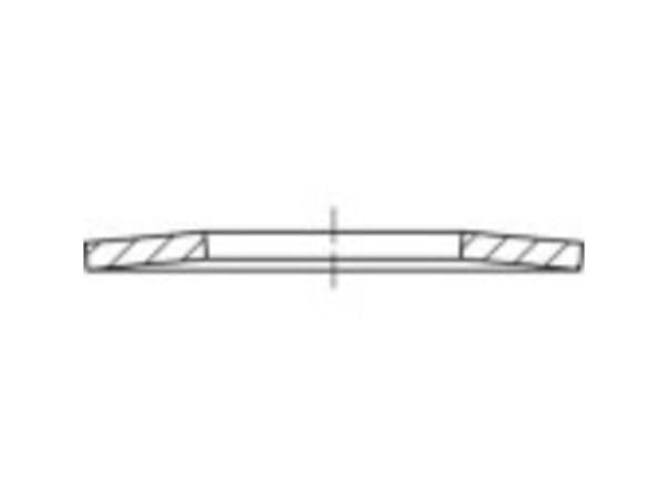 TOOLCRAFT 137522 Tallerkenfjedre Indvendig diameter: 81 mm DIN 2093 Fjederstål 1 stk