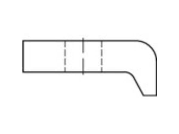 TOOLCRAFT 10 mm Stål varmgalvaniseret 1 stk 137756