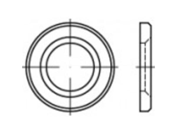 HV-skiver Indvendig halkaisija: 34 mm DIN 14399 Stål 1 stk TOOLCRAFT 146509