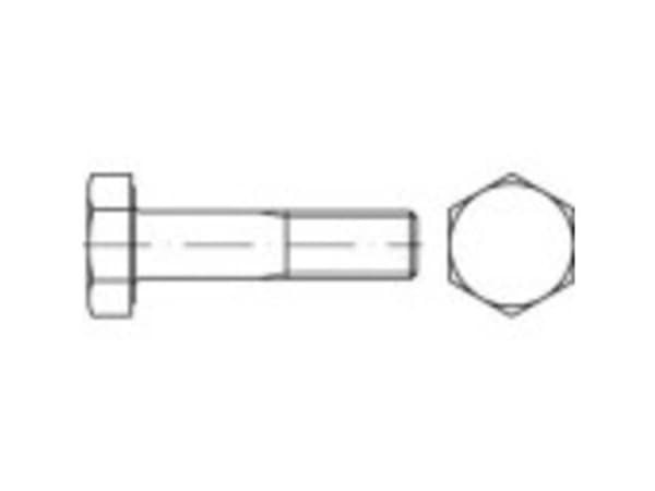 TOOLCRAFT 146895 HV-sekskantsskruer M27 115 mm Udvendig sekskant DIN 14399 Stål Varmegalvaniseret 1 stk