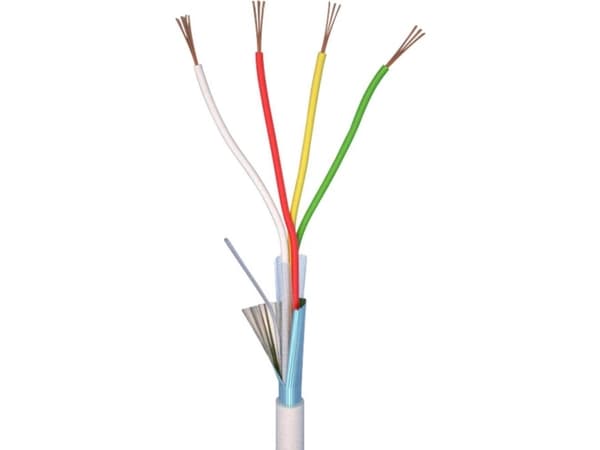 ELAN 70I138 Larmkabel LiYYY 4 x 0,22 mm² Vit 10 m