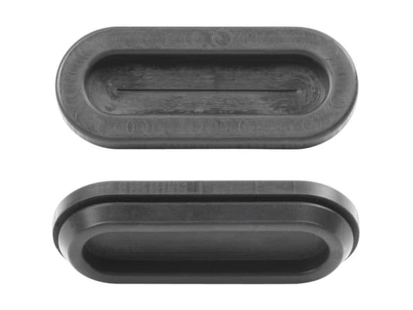 PB Kiinnike 1097-01 Kaapelin läpivienti Pitkä ontto Puristimen halkaisija (max.) 21 mm Levyn paksuus (max.) 2,5 mm PVC Musta 1 kpl
