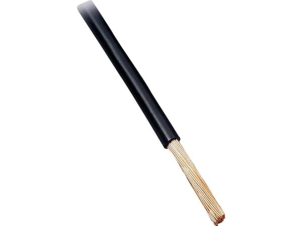 BKL Electronic 1503028/25 Fordonskabel FLRY-B 1 x 6 mm² Svart 25 m