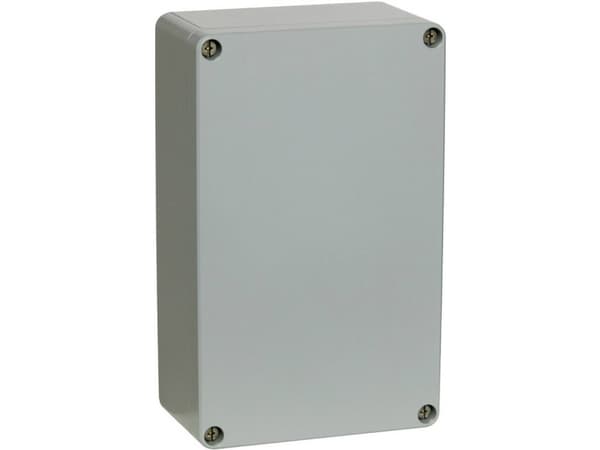 FIBOX Montageboks Korrosionsbestanding Aluminium 125x124x81 mm Grå RAL7001 IP 66 og IP 67 Tom