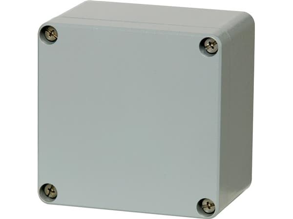 FIBOX Montageboks Korrosionsbestanding Aluminium 125x124x81 mm Grå RAL7001 IP 66 og IP 67 Tom