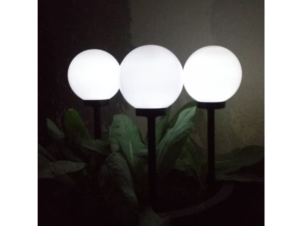 Greenblue 46572, Utomhus pelar-/stolpbelysning, Svart, Vit, IP44, Camping, Trädgård, Golvmontering, LED