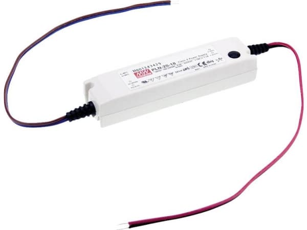 MEAN WELL PLN-20-48, 20 W, IP20, 90 - 277 V, 0,4 A, 48 V, 38,5 mm