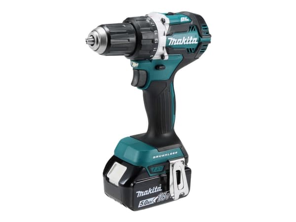 Makita DDF484RTJ - Drill/driver - trådløs - 2 hastigheter - nøkkelfri borhylse 13 mm - 54 N·m - 2 batterier - 18 V
