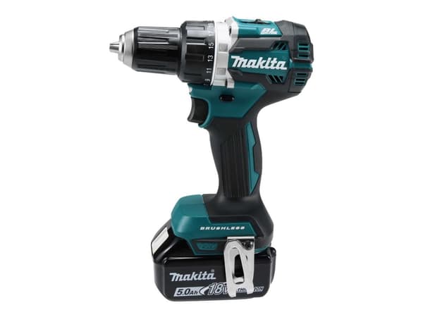 Makita DDF484RTJ - Drill/driver - trådløs - 2 hastigheter - nøkkelfri borhylse 13 mm - 54 N·m - 2 batterier - 18 V