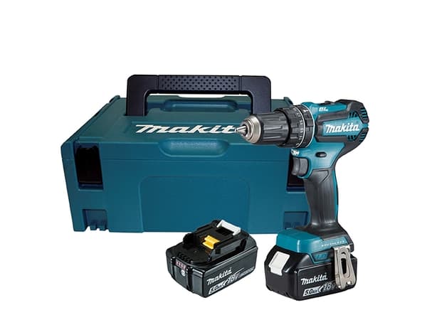 Makita DDF484RTJ - Drill/driver - trådløs - 2 hastigheter - nøkkelfri borhylse 13 mm - 54 N·m - 2 batterier - 18 V