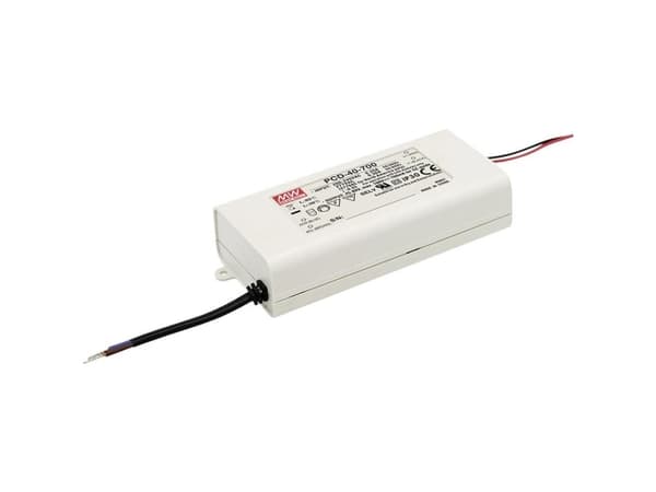 MEAN WELL PLD-60-500B, 54 W, IP42, 458852 timer, 180 - 295VAC, 47 - 63 Hz, 0.6, 0.5 A