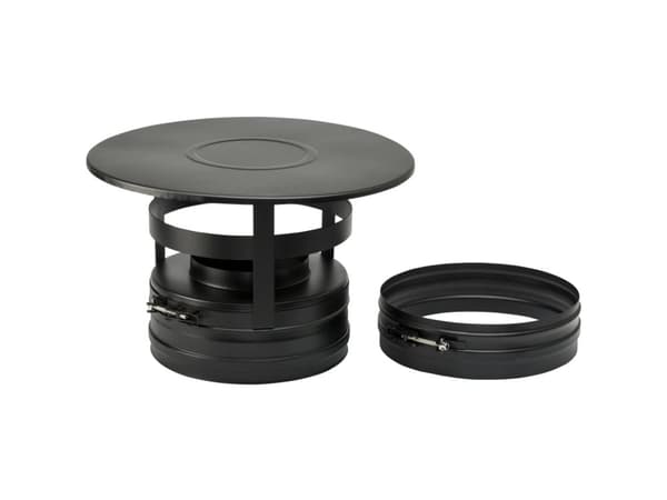 Puinen 150/250mm savupiipun korkki - Metallibesti
