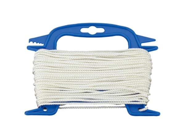 dörner + helmer 190300 Polyamidreb Flettet (Ø x L) 2.5 mm x 30 m Hvid