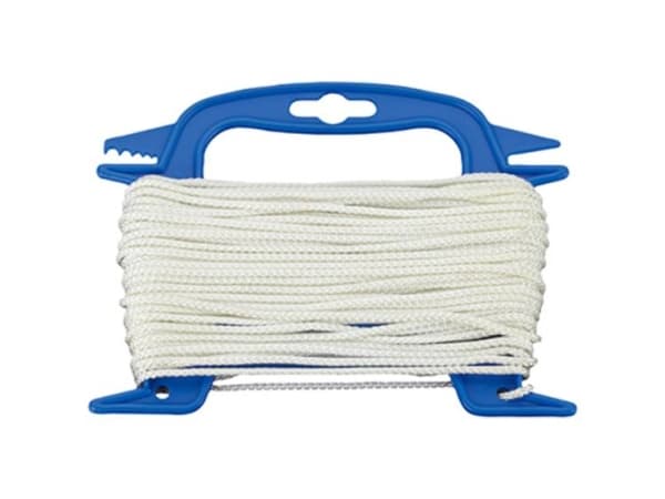 dörner + helmer 190300 Polyamidreb Flettet (Ø x L) 2.5 mm x 30 m Hvid