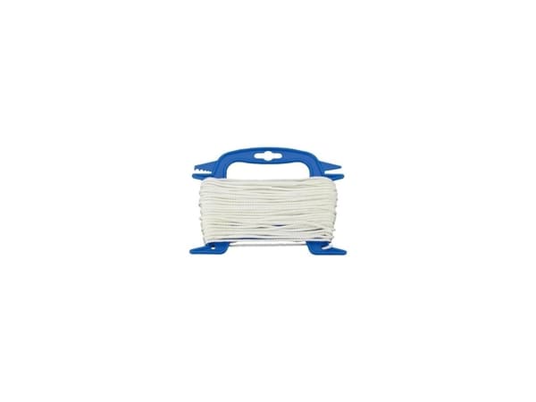 dörner + helmer 190300 Polyamidreb Flettet (Ø x L) 2.5 mm x 30 m Hvid
