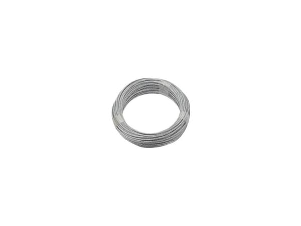dörner + helmer 190382 Stålwire verzinkt (Ø x L) 4 mm x 20 m Grå