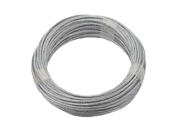 dörner + helmer 190383 Stålwire verzinkt (Ø x L) 5 mm x 10 m Grå