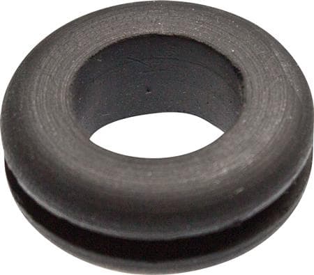 Gennemføringstylle sort i polychloroprengummi. For pladetykkelse 2,0, indvendig 9,0 mm, udvendig 11,0/16,0 mm - (100 stk.)