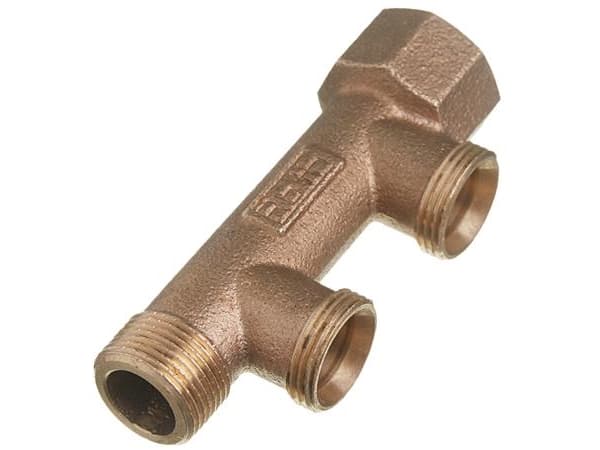 Roth fordelerrør 2 afgreninger x 15 mm pex Euro-red