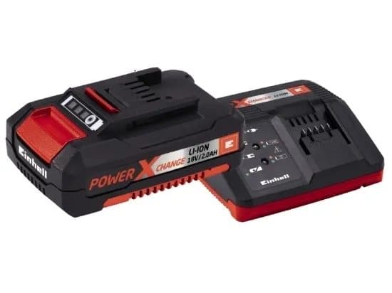Einhell 4512042, Litiumioni (Li-Ion), 18 V 4,00Ah, Musta, Punainen, 200-260 V, 50/60 Hz, Litiumioni (Li-Ion)