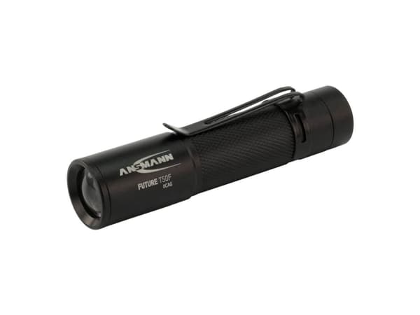 Ansmann 1600-0159, Käsikokoinen taskulamppu, Musta, Alumiini, LED, 1 lamppua, 60 lm musta