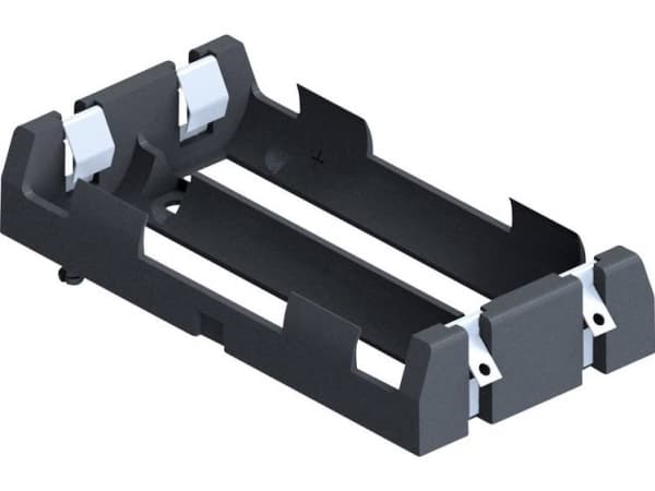 Keystone Electronics 1047 Batteriholder 2 18650 Loddetilslutning (L x B x H) 77 x 40 x 15 mm