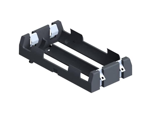 Keystone Electronics 1047 Batteriholder 2 18650 Loddetilslutning (L x B x H) 77 x 40 x 15 mm