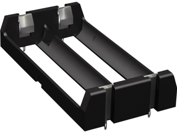Keystone Electronics 1049 Batteriholder 2 18650 Gennemstikningsmontage THT (L x B x H) 77 x 40 x 15 mm
