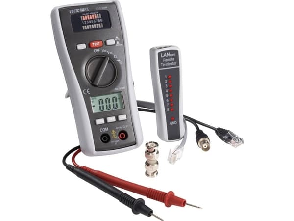 Kaapelitesteri CT-3 DMM VOLTCRAFT CT-3 DMM Soveltuu... BNC, RJ11 ja RJ45..