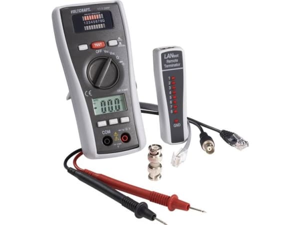 Kaapelitesteri CT-3 DMM VOLTCRAFT CT-3 DMM Soveltuu... BNC, RJ11 ja RJ45..