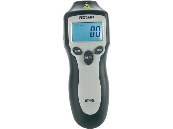 VOLTCRAFT® DT-10L laser-omdrejningstæller N/A, berøringsfri omdrejningsmåler