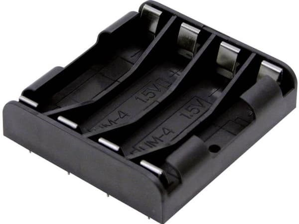 MPD BK-1264-PC8 Batteriholder 4 R03 (AAA) Loddetilslutning (L x B x H) 53 x 49 x 12 mm