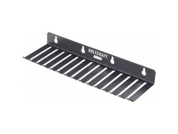 VOLTCRAFT ML-1 SW Måleledningsholder ML-1 SW 14 runko (73 x 8 mm) (L x B x K) 280 x 85 x 32 mm Lajittelu