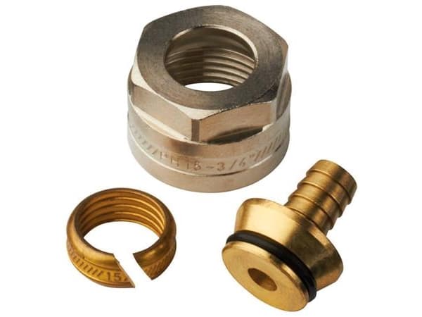 Roth Fordelerkoblinger 18 mm x 3/4" Euro-punainen