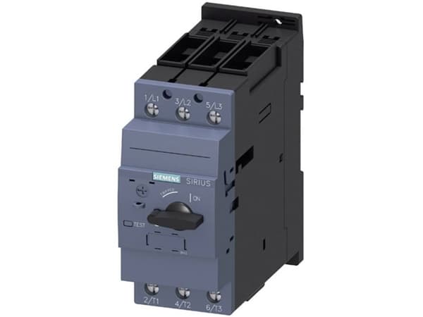 Siemens 3RV2031-4JA10 Katkaisija 1 kpl Asetusalue (virta): 54 - 65 A Kytkentäjännite (max.): 690 V/AC (L x K x S) 55 x 140 x 149 mm