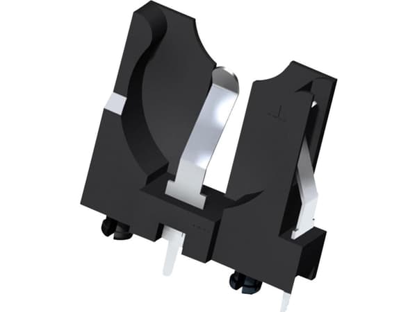 Keystone Electronics 1065 Knapcelleholdere 1x CR 2016, CR 2020, CR 2025, CR 2032 Vertikal, Gennemstikningsmontage THT (B x H x T) 26.42 x 23.31 x 7.6