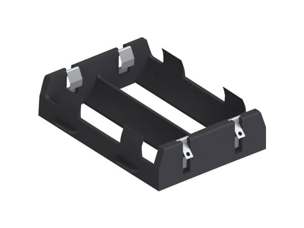 Keystone Electronics 1109 Batteriholder 2 26650 Loddetilslutning (L x B x H) 77 x 56 x 19 mm